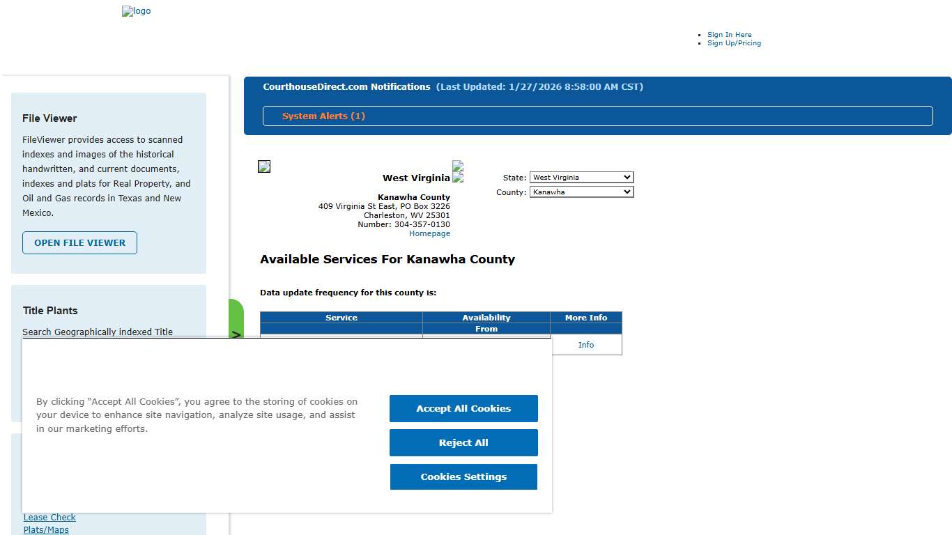 Search Kanawha County Public Property Records Online CourthouseDirect.com