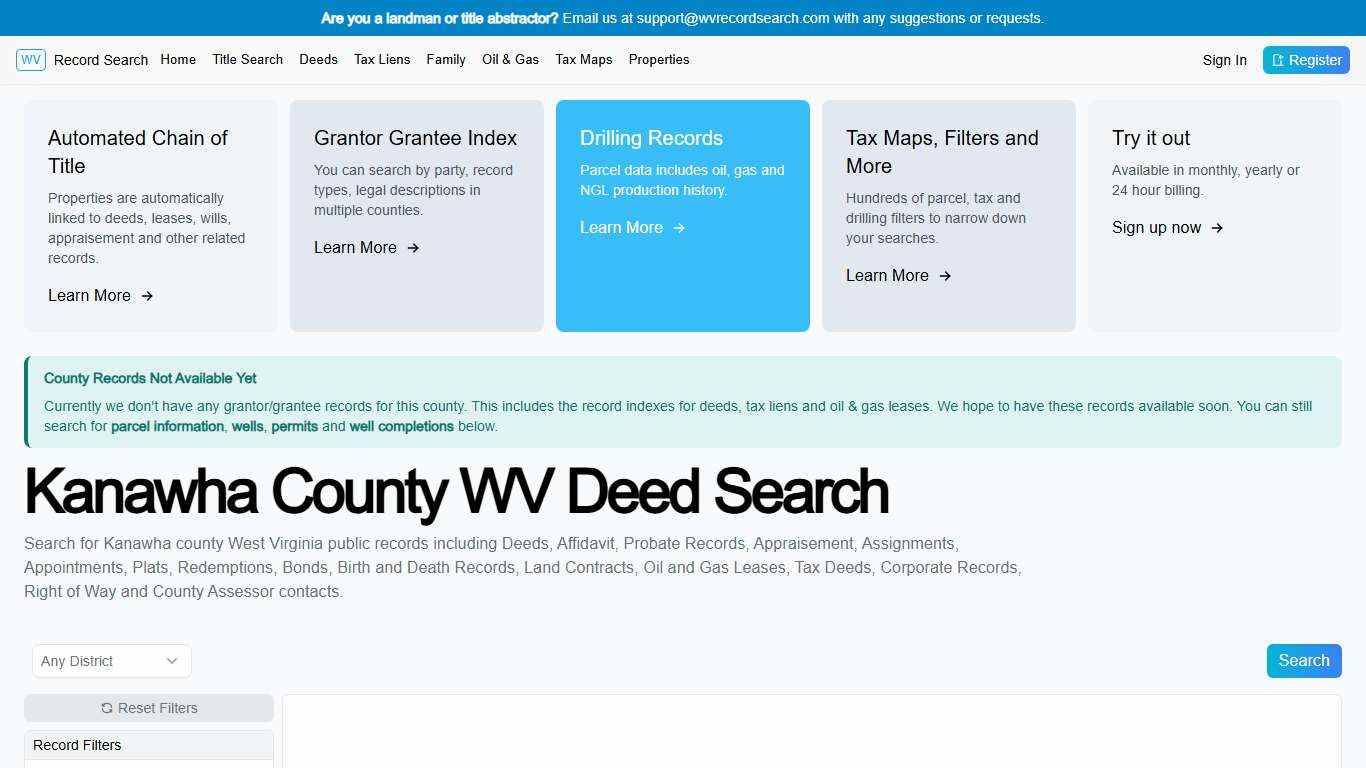 Kanawha County WV Deed Search